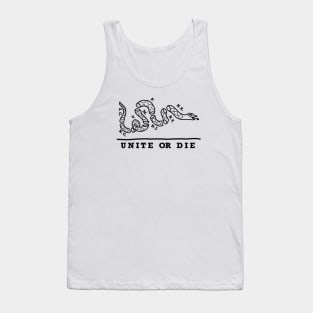 Unite or Die (Black Text) Tank Top